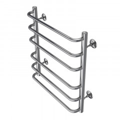 Полотенцесушитель водяной AZARIO FERRARA 500/600 6 секций, нижнее/диагональное подключение, 1/2", хром (AZ09156)