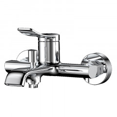 Смеситель для ванны и душа Azario ABILITY с ручным душем, керамический картридж, хром (AZ-VRY238331C)