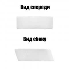 Раковина-чаша Azario 390х350х120 накладная, округлая, белый глянец (AZ-2241)