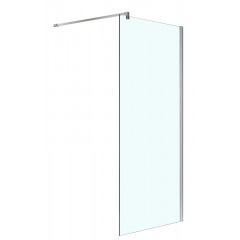 Душевая перегородка Azario CHICAGO Walk-in 1400x1950 прозрачное стекло 8 мм, покрытие EASY CLEAN, цвет профиля серебро (AZ-NAR6310 1400)
