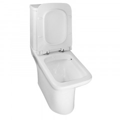 Унитаз-компакт Azario Glory 380х680х812 напольный, безободковый с быстросъемным сиденьем микролифт (AZ-49)