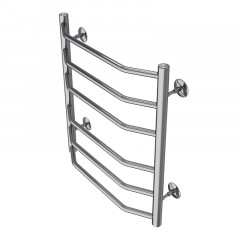 Полотенцесушитель водяной AZARIO RAVENNA 500/600 6 секций, нижнее/диагональное подключение, 1/2", хром (AZ07156)
