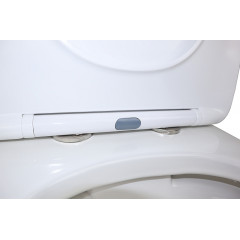 Унитаз-компакт Azario Fresco 360х620х800 напольный, безободковый, с быстросъемным сиденьем микролифт (AZ-8302)