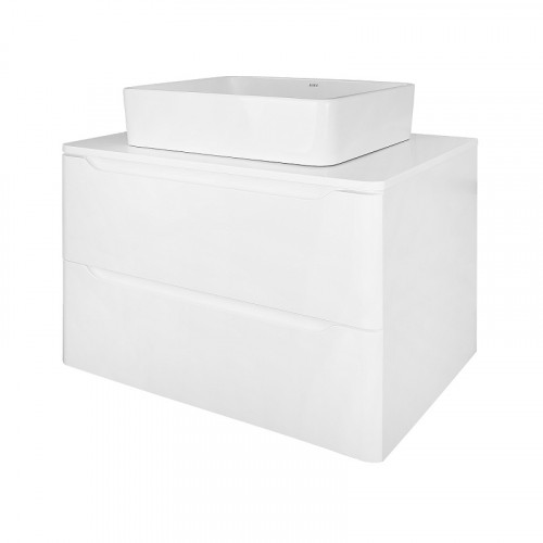 Тумба Azario LOTOS 70/2 700х460х500 подвесная, без раковины, белый гланцевый (CS00084143)