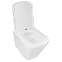 Унитаз подвесной Azario Teramo 340х490х350 безободковый, слив "Торнадо", в комплекте с сидением микролифт (AZ-0052-UQ3)