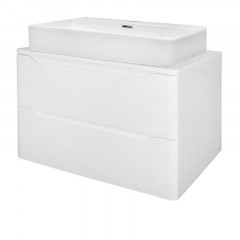 Тумба Azario LOTOS 70/2 700х460х500 подвесная, без раковины, белый гланцевый (CS00084143)