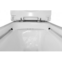 Унитаз-компакт Azario Glory 380х680х812 напольный, безободковый с быстросъемным сиденьем микролифт (AZ-49)