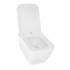 Унитаз подвесной Azario Boca 360х520х365 безободковый, слив "Торнадо", с быстросъемным сиденьем микролифт (AZ-2002)