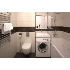 Раковина Azario Beta NEW 600х550х100 литьевой мрамор, сифон в комплекте, белая (CS00086605)