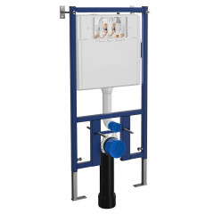 Сет: Инсталляция LORANTO + подвесной безободковый унитаз Azario Teramo (круглый) с системой антивсплеск (Торнадо) с сидением микролифт (4501+AZ-0053-UQ)