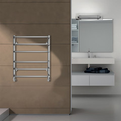 Полотенцесушитель водяной AZARIO FERRARA 500/600 6 секций, нижнее/диагональное подключение, 1/2", хром (AZ09156)