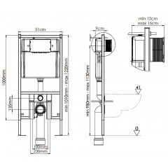 Сет LORANTO Инсталляция + Azario Fora унитаз подвесной безободковый (4501+AZ-0017 E-R)