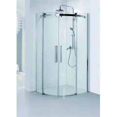 Душевое ограждение Azario OTTAWA 1000х1000х2000 без поддона, прозрачное стекло 8 мм, цвет профиля серебро (AZ-NKE2142 1000)