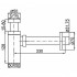 Сифон для раковины AZARIO G 1 1/4, без выпуска, квадрат, латунь, черный (AZ-109-BL)
