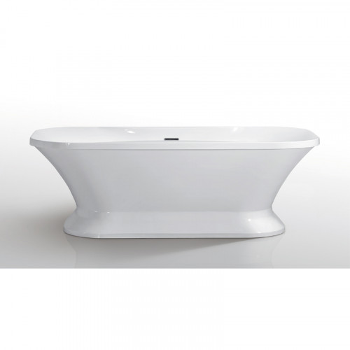 Ванна акриловая AZARIO BORDEAUX 1800x900x600, свободностоящая, в комплекте с сифоном и металлической рамой, белая (BOR18090)