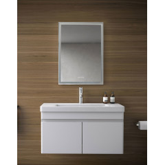 Зеркало-шкаф AZARIO Киото 50 (535х750) c подсветкой и диммером + часы (LED-00002356)