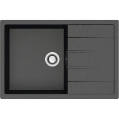Кухонная мойка AZARIO Vision 750x505x218 искусственный мрамор, цвет черный (CS00078339)