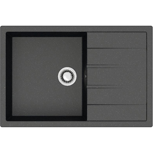 Кухонная мойка AZARIO Vision 750x505x218 искусственный мрамор, цвет черный (CS00078339)