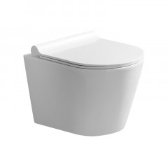 Сет AZARIO NEW Инсталляция для подвесного унитаза 3/6л + Подвесной унитаз NOVA безободковый, с быстросъемным сиденьем микролифт (AZ-501A+AZ-2217)