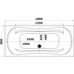 Ванна акриловая Azario Верда 180х80