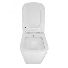 Унитаз подвесной Azario Hugo 350х480х363 c функцией биде, безободковый, с быстросъемным сиденьем микролифт (AZ-10007)