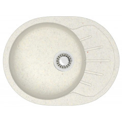 Кухонная мойка AZARIO Light 575х440х215) искусственный мрамор, цвет Хлопок (CS00079921)