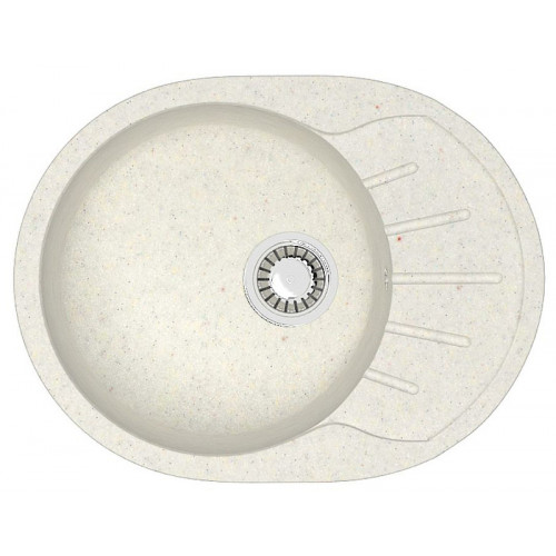 Кухонная мойка AZARIO Light 575х440х215) искусственный мрамор, цвет Хлопок (CS00079921)