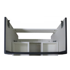 Комплект Azario Тумба Эстима 60/2 595х447х555 подвесная, с раковиной Астория 60, графит (CS00094587)