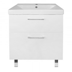 Комплект Azario Тумба Ника 60 Н 610х480х860 напольная, с раковиной Tempo 60 (CS00091368)