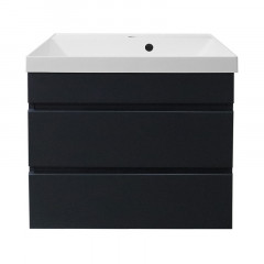 Комплект Azario Тумба Эстима 60/2 595х447х555 подвесная, с раковиной Астория 60, графит (CS00094587)