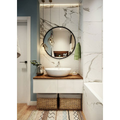 Зеркало AZARIO Манхэттен-лофт D770 в раме из металлического профиля, без подсветки (ФР-00001425)