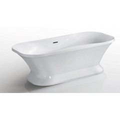 Ванна акриловая AZARIO BORDEAUX 1800x900x600, свободностоящая, в комплекте с сифоном и металлической рамой, белая (BOR18090)