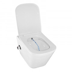 Унитаз подвесной Azario Hugo 350х480х363 c функцией биде, безободковый, с быстросъемным сиденьем микролифт (AZ-10007)