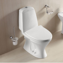 Унитаз-компакт Azario AZ-2037-P 690х345х810 напольный, с быстросъемным сиденьем микролифт, белый (AZ-2037-P)