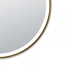 Зеркало AZARIO Diana D800 с подсветкой, сенсорный выключатель с функцией диммера, в алюминиевой раме, цвет дерево (AZ-Z-261CS)