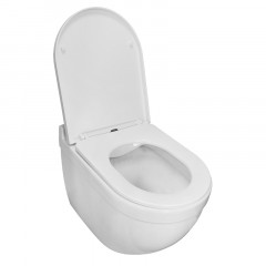 Унитаз подвесной Azario Fora 520х360х410 безободковый, с быстросъемным сиденьем микролифт (AZ-0017 E-R)