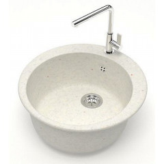 Кухонная мойка AZARIO Vital 507x507x200 искусственный мрамор, цвет Хлопок (CS00079704)