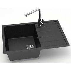 Кухонная мойка AZARIO Vision 750x505x218 искусственный мрамор, цвет черный (CS00078339)