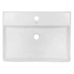 Раковина накладная Azario 600х420х120 прямоугольная, белый матовый (AZ-2173-MW)
