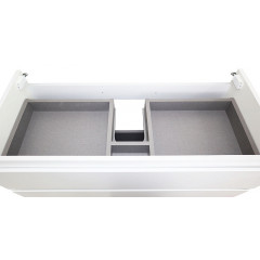 Комплект тумба Azario Velluto 100 1000х450х660 подвесная, с раковиной Slim 100, белый матовый (CS00088604)