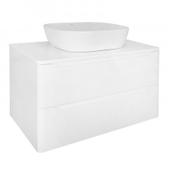 Тумба Azario LOTOS 80/2 800х460х500 подвесная, без раковины, белый глянец (CS00084144)