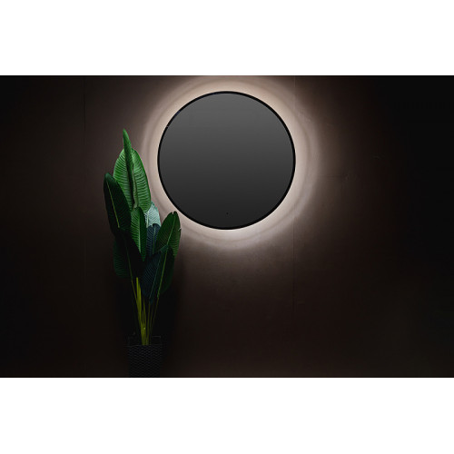 Зеркало AZARIO Monaco-BLACK d770 бесконтактный сенсор, черная рамка (LED-00002770)