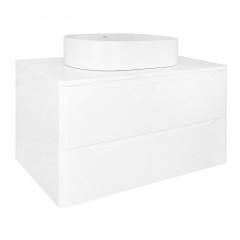 Тумба Azario LOTOS 80/2 800х460х500 подвесная, без раковины, белый глянец (CS00084144)