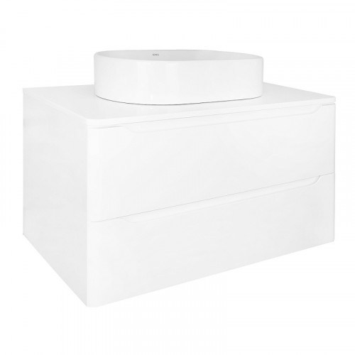 Тумба Azario LOTOS 80/2 800х460х500 подвесная, без раковины, белый глянец (CS00084144)