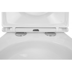 Унитаз подвесной Azario Teramo 515х355х365 безободковый, скрытое крепление, смыв "Торнадо", в комплекте с сидением микролифт (AZ-0053-UQ3)