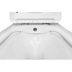 Унитаз подвесной Azario Hugo 350х480х363 c функцией биде, безободковый, с быстросъемным сиденьем микролифт (AZ-10007)