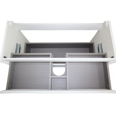 Комплект тумба Azario Velluto 100 1000х450х660 подвесная, с раковиной Slim 100, белый матовый (CS00088604)