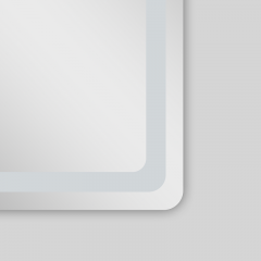 Зеркало AZARIO Dallas 600х800 с подсветкой, сенсорный выключатель с функцией диммера (AZ-Z-043CS)