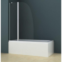 Шторка для ванны складная Azario Boston 100х140 цвет профиля хром (AZ-142)