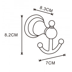 Крючок Azario ELVIA, Бронза (AZ-91105Q)